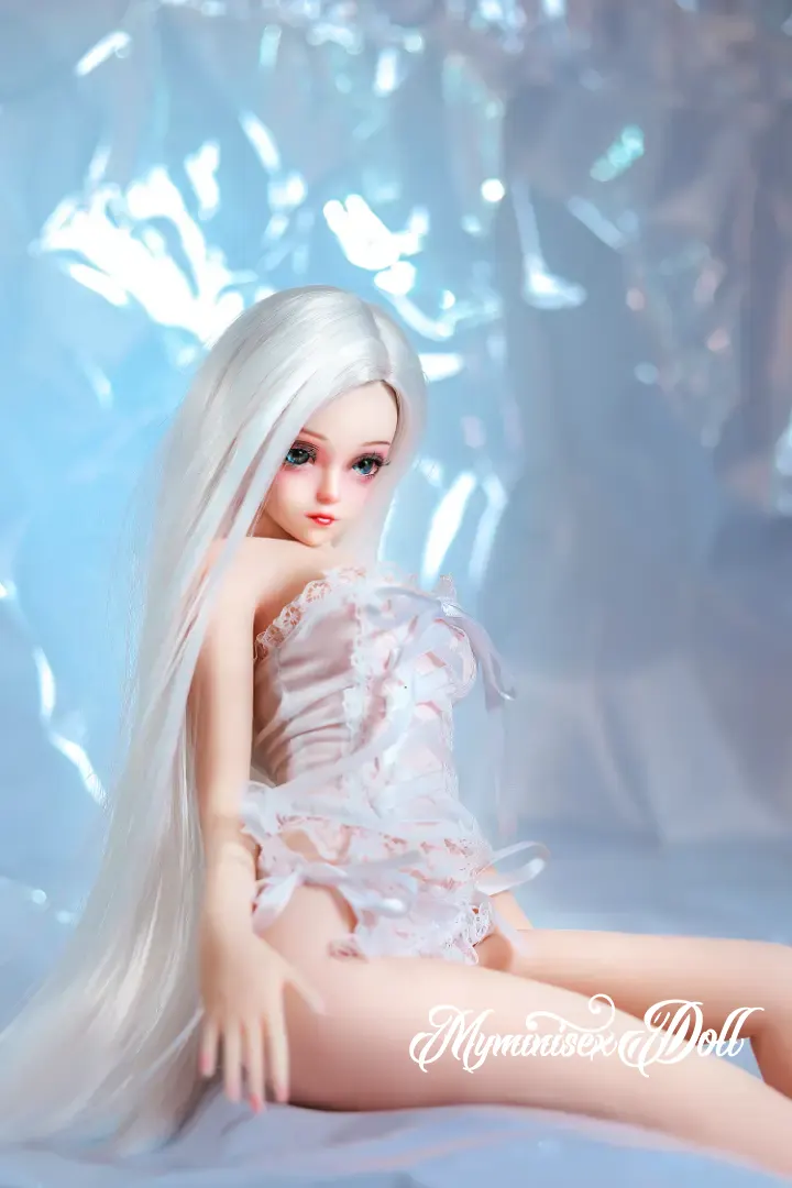 American Sex Doll 60cm/1.97ft White Hair Mini Sex Doll-Reagan 19