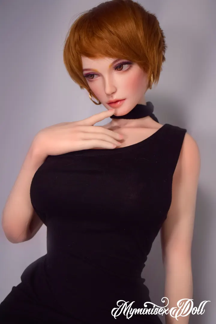 $1000+ 102cm/3.34ft Short Hair Silicone Mini Sex Doll-Mariko 8